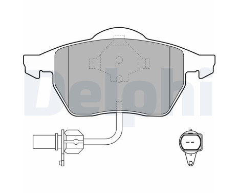 Brake Pad Set, disc brake LP1706 Delphi