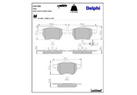 Brake Pad Set, disc brake LP1706 Delphi