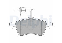 Brake Pad Set, disc brake LP1707 Delphi