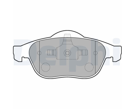 Brake Pad Set, disc brake LP1708 Delphi