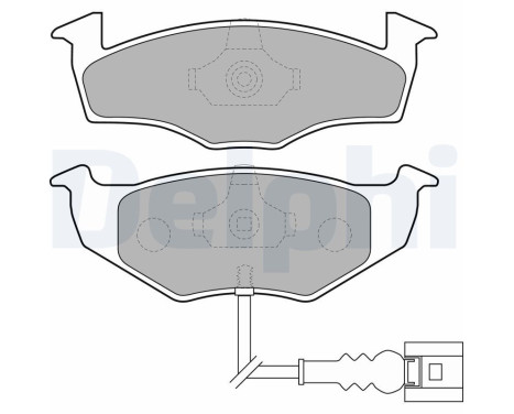Brake Pad Set, disc brake LP1709 Delphi