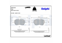 Brake Pad Set, disc brake LP1714 Delphi