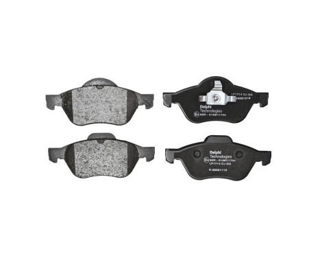 Brake Pad Set, disc brake LP1714 Delphi, Image 3