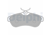 Brake Pad Set, disc brake LP1715 Delphi