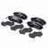 Brake Pad Set, disc brake LP1718 Delphi