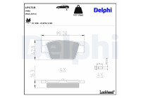 Brake Pad Set, disc brake LP1719 Delphi