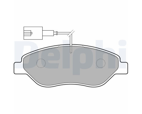 Brake Pad Set, disc brake LP1720 Delphi