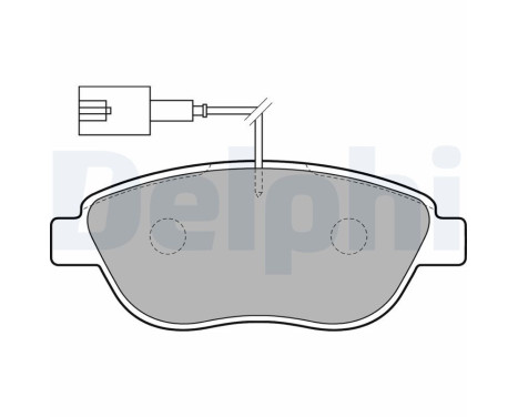 Brake Pad Set, disc brake LP1721 Delphi