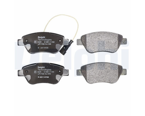 Brake Pad Set, disc brake LP1722 Delphi, Image 3