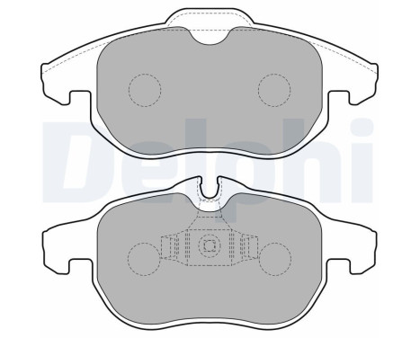 Brake Pad Set, disc brake LP1723 Delphi