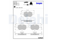 Brake Pad Set, disc brake LP1723 Delphi