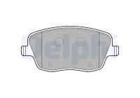 Brake pad set, disc brake LP1728 Delphi
