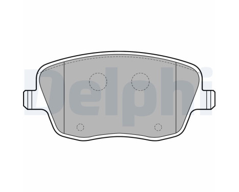 Brake pad set, disc brake LP1728 Delphi