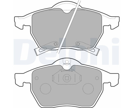 Brake Pad Set, disc brake LP1731 Delphi