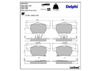 Brake Pad Set, disc brake LP1731 Delphi