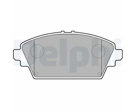 Brake Pad Set, disc brake LP1732 Delphi