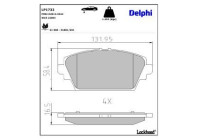 Brake Pad Set, disc brake LP1732 Delphi
