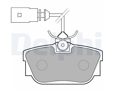 Brake Pad Set, disc brake LP1733 Delphi