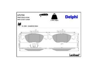 Brake Pad Set, disc brake LP1734 Delphi