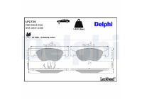 Brake Pad Set, disc brake LP1734 Delphi
