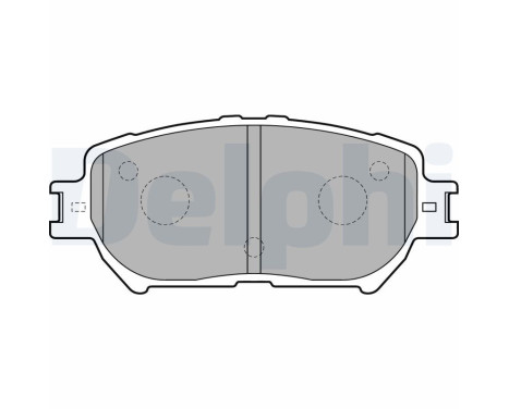 Brake Pad Set, disc brake LP1738 Delphi