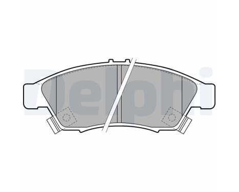 Brake Pad Set, disc brake LP1739 Delphi