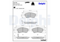 Brake Pad Set, disc brake LP1739 Delphi