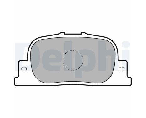 Brake pad set, disc brake LP1740 Delphi