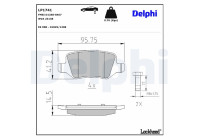 Brake Pad Set, disc brake LP1741 Delphi