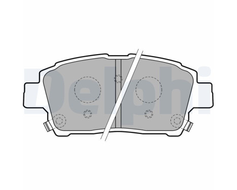 Brake Pad Set, disc brake LP1742 Delphi