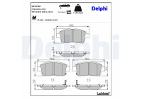 Brake Pad Set, disc brake LP1742 Delphi