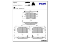 Brake Pad Set, disc brake LP1742 Delphi