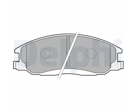 Brake Pad Set, disc brake LP1743 Delphi