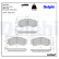 Brake Pad Set, disc brake LP1743 Delphi