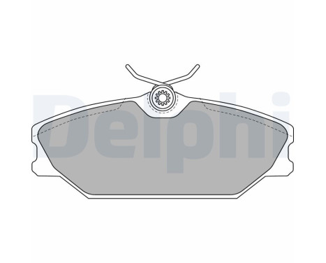 Brake Pad Set, disc brake LP1744 Delphi