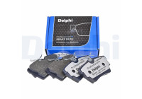 Brake pad set, disc brake LP1745LC Delphi