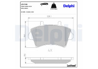 Brake Pad Set, disc brake LP1746 Delphi
