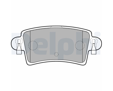 Brake Pad Set, disc brake LP1747 Delphi