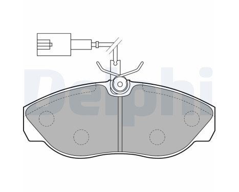 Brake Pad Set, disc brake LP1748 Delphi