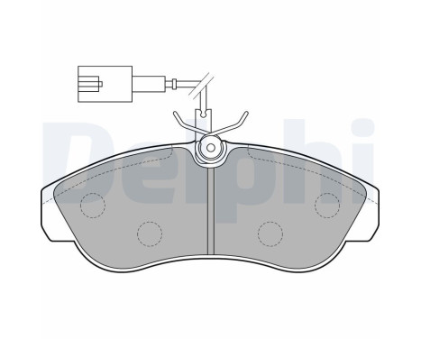 Brake Pad Set, disc brake LP1749 Delphi