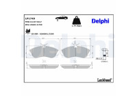 Brake Pad Set, disc brake LP1749 Delphi