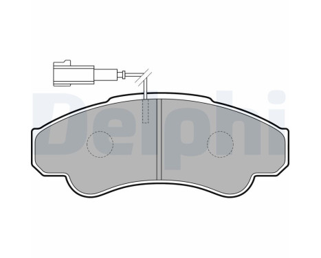 Brake Pad Set, disc brake LP1751 Delphi