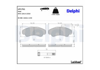 Brake Pad Set, disc brake LP1751 Delphi