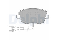 Brake Pad Set, disc brake LP1754 Delphi