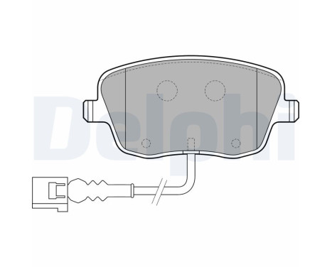 Brake Pad Set, disc brake LP1754 Delphi