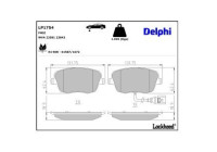 Brake Pad Set, disc brake LP1754 Delphi