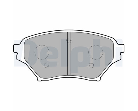 Brake Pad Set, disc brake LP1761 Delphi