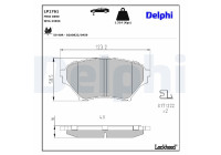Brake Pad Set, disc brake LP1761 Delphi
