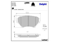 Brake Pad Set, disc brake LP1761 Delphi