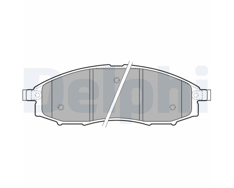 Brake Pad Set, disc brake LP1772 Delphi